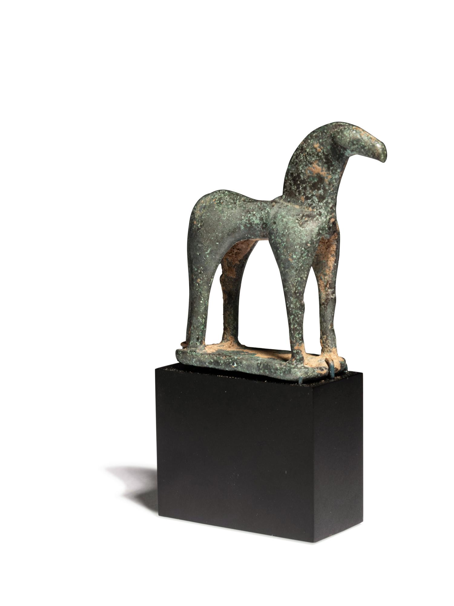 A Greek Bronze Horse