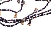 14k Gold Multi-Strand Necklace, with Katsina Charms