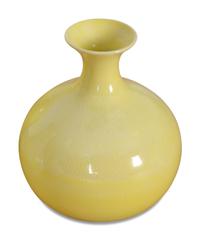 A Collection of Yellow Glazed Porcelain Articles