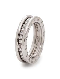 BVLGARI, WHITE GOLD AND DIAMOND 'B.ZERO1' RING