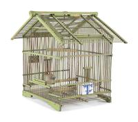 Four Wood and Wire Bird Cages