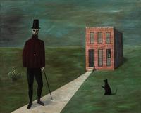 The Mysterious Stranger (Man, House, and Lady)