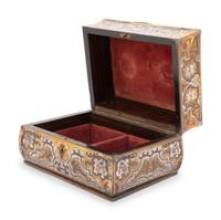 A Napoleon III Boulle Style Marquetry Desk Box