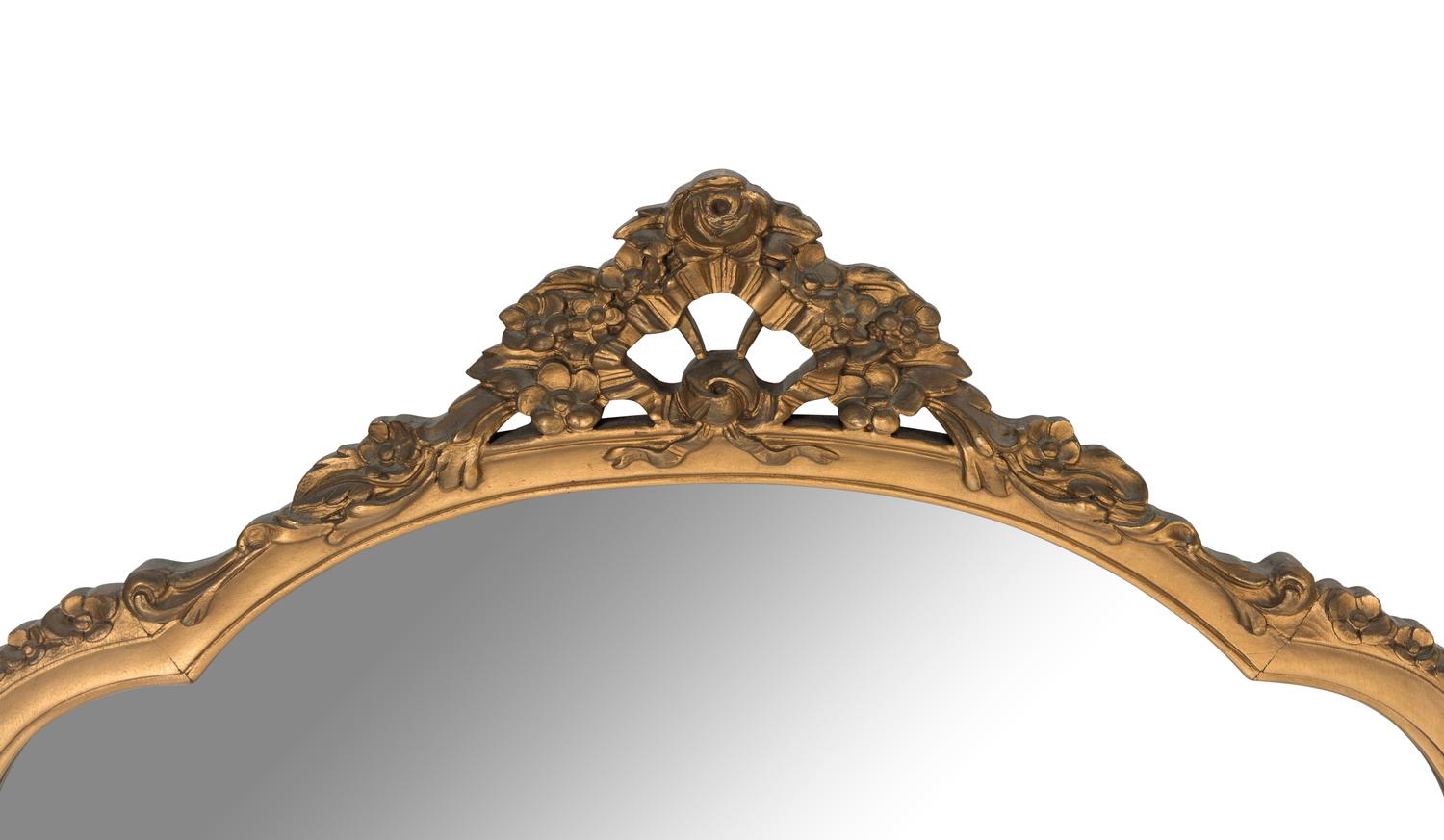 A French Rococo Style Giltwood Mirror