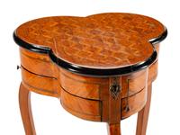 A Louis XV Style Parquetry Table en Chiffoniere — 19TH CENTURY