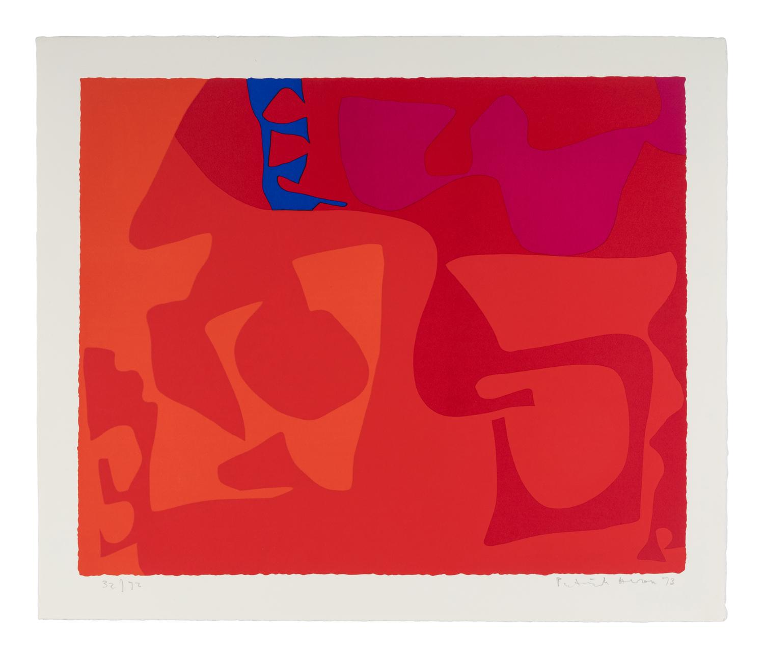 Small Red 1 and Small Red 4 (a pair of prints), 1973