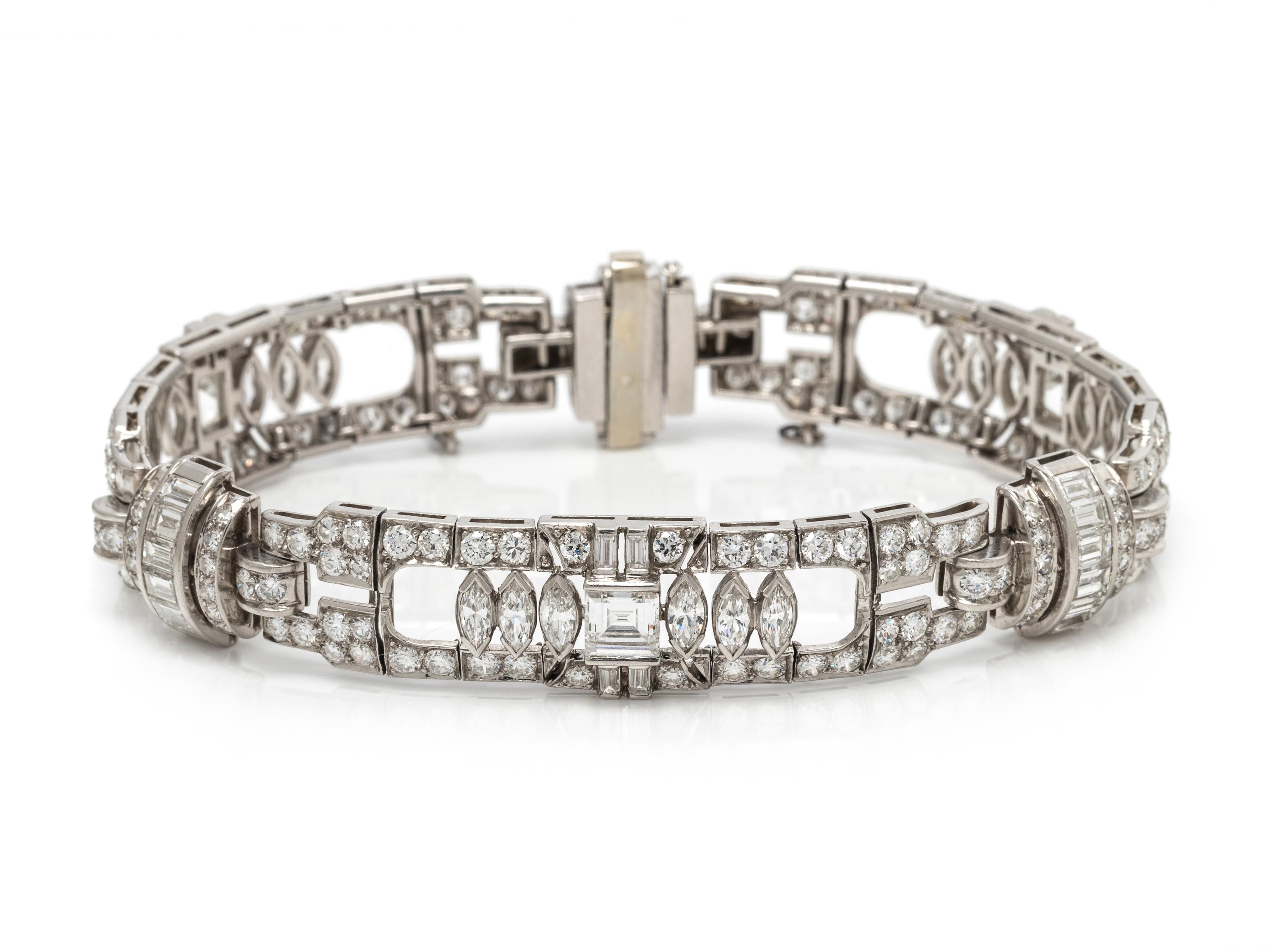 ART DECO, DIAMOND BRACELET