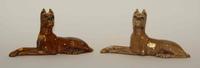 A Pair of Haeger Pottery Figures Width of widest 11 inches. — 1950s