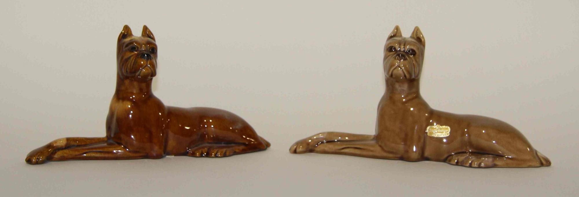 A Pair of Haeger Pottery Figures Width of widest 11 inches. — 1950s