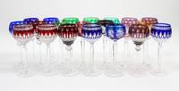 An Assembled Set of Cut to Clear Stemware Height of tallest 7 3/4 inches. — 20TH CENTURY