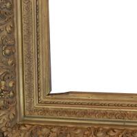 A Large Carved Giltwood Frame 49" W x 5.5" D x 87" H — United States, Circa 1890