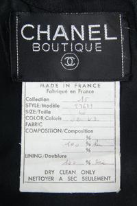 CHANEL BLACK LINEN DRESS