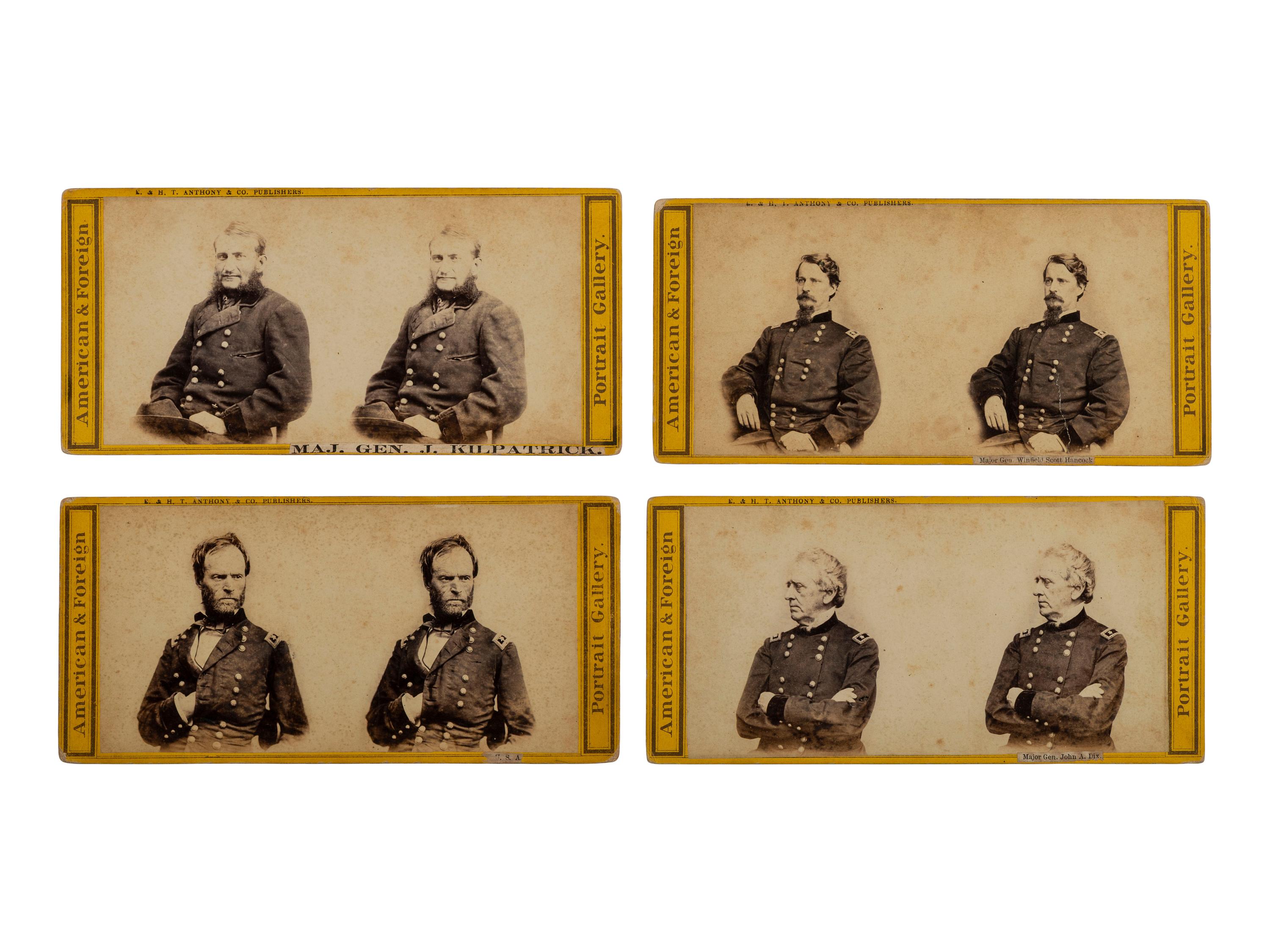 [CIVIL WAR]. A group of 20 stereoviews featuring "Prominent Personalities" including generals and politicians. New York: E. & H. T. Anthony.