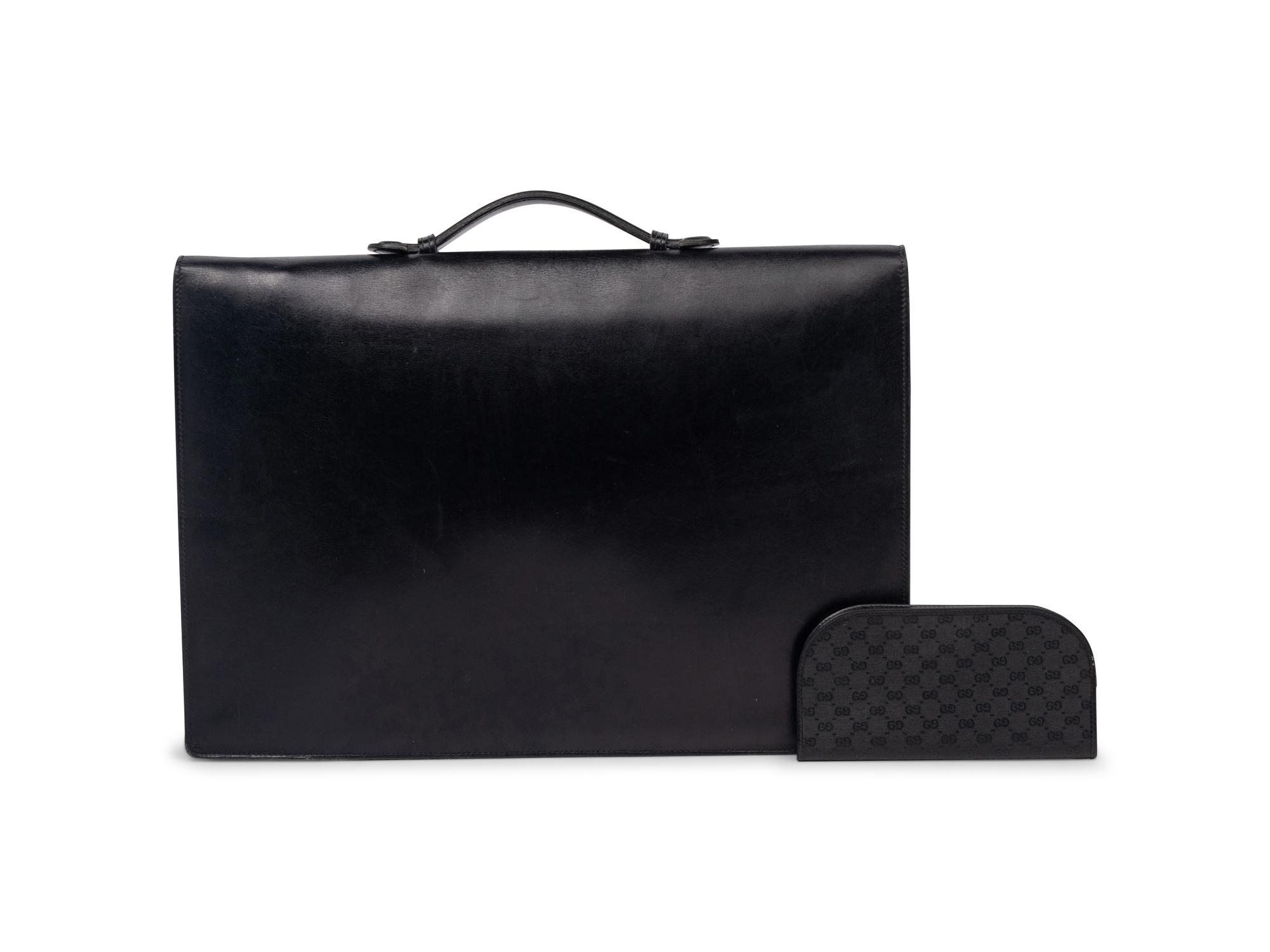 Gucci Leather Briefcase and Pouch