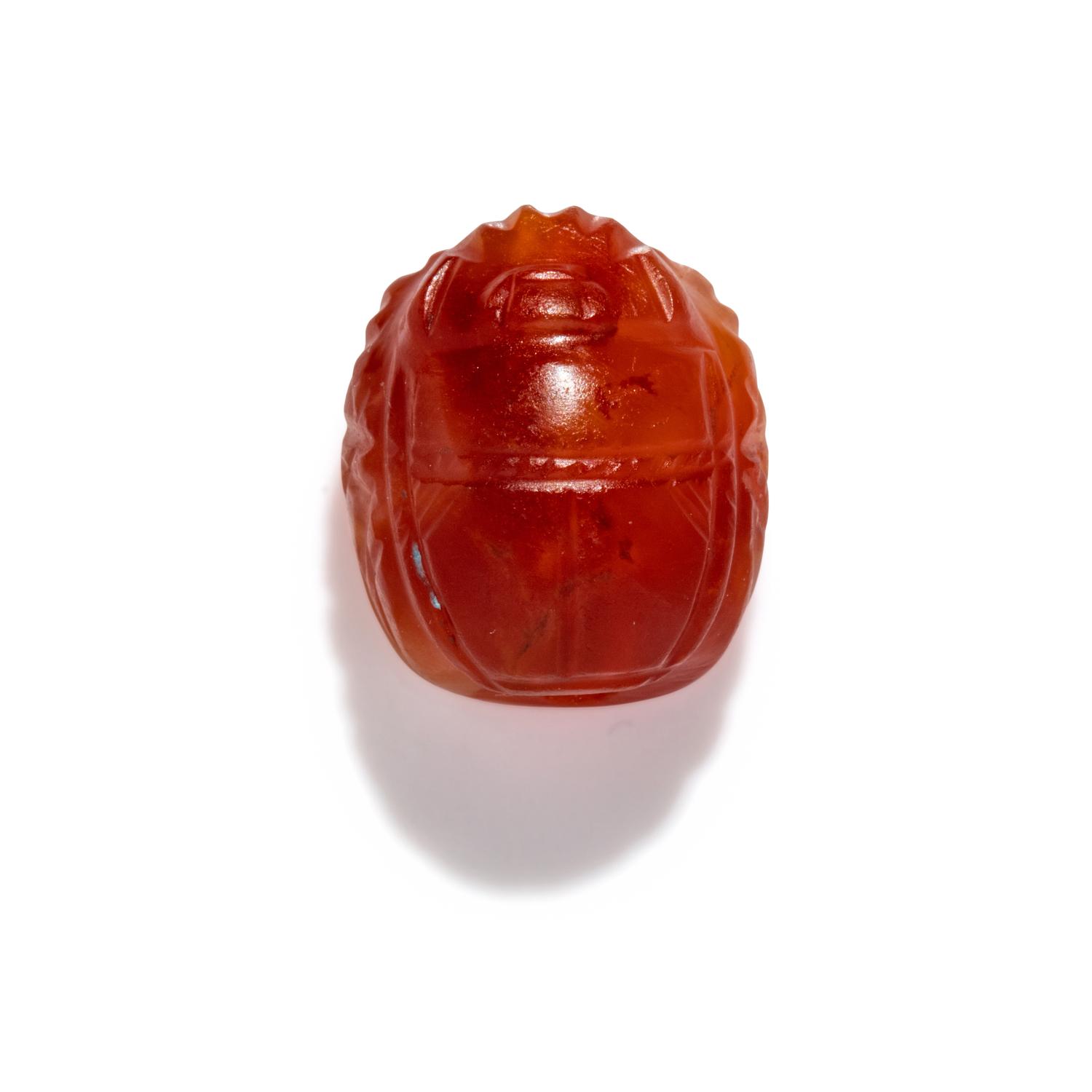 An Etruscan Carnelian Scarab with a Quadriga