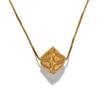 A Greek Gold Filigree Bead — with a modern gold chain