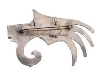 Silver and Mosaic Inlay Sikyátki Pendant / Brooch