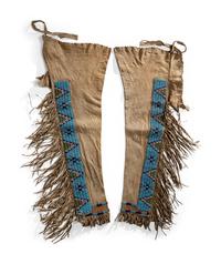Sioux Beaded Hide Leggings