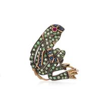 MULTIGEM LIZARD BROOCH
