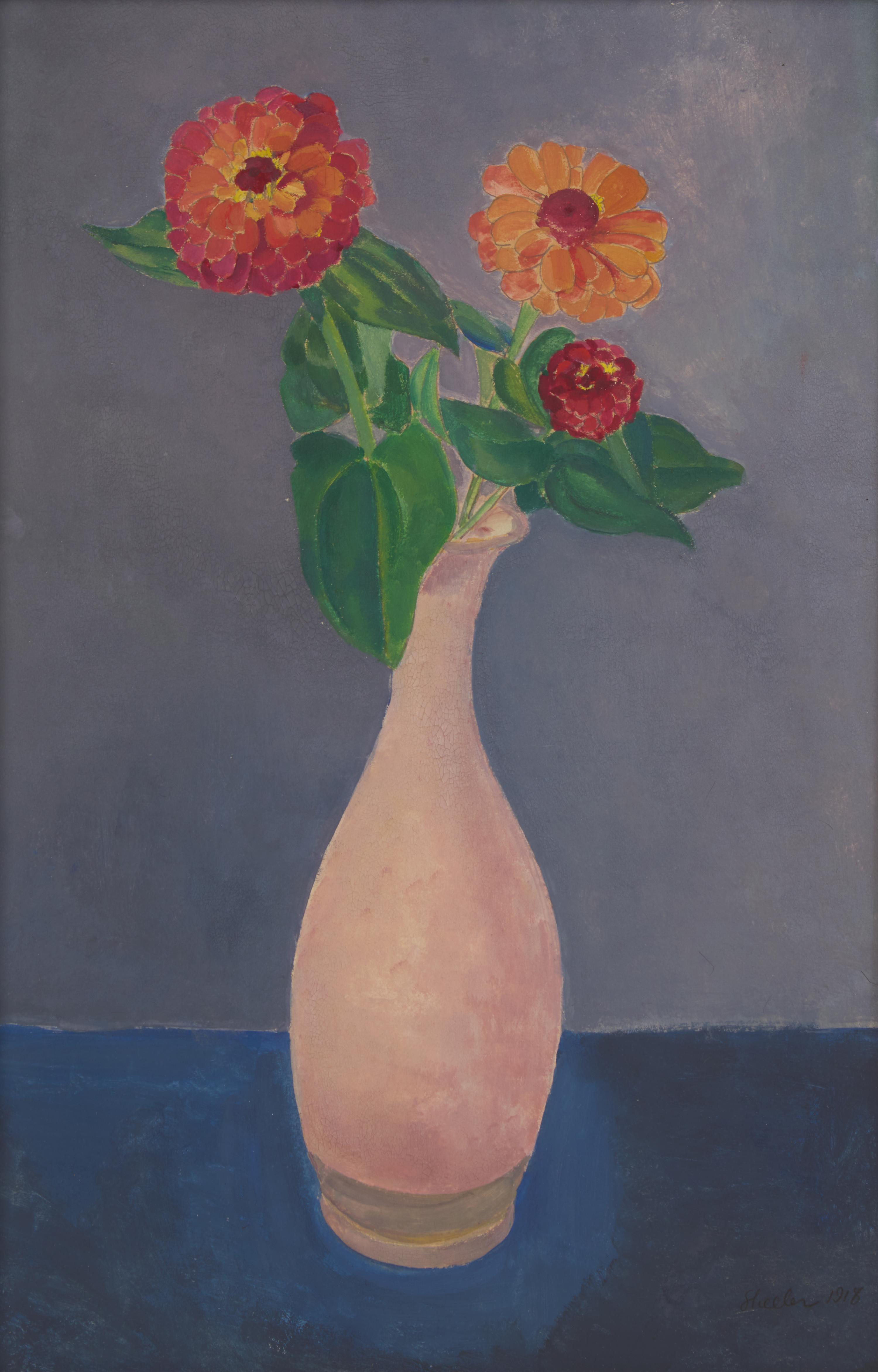 Charles Sheeler (American, 1883-1965) — Zinnias , 1918