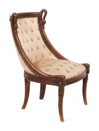 An Empire Style Walnut Child's Chair