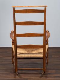 A Shaker Rush-Seat Rocker