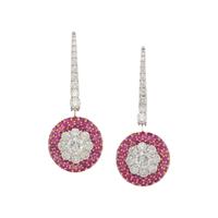 DIAMOND AND RUBY EARRINGS
