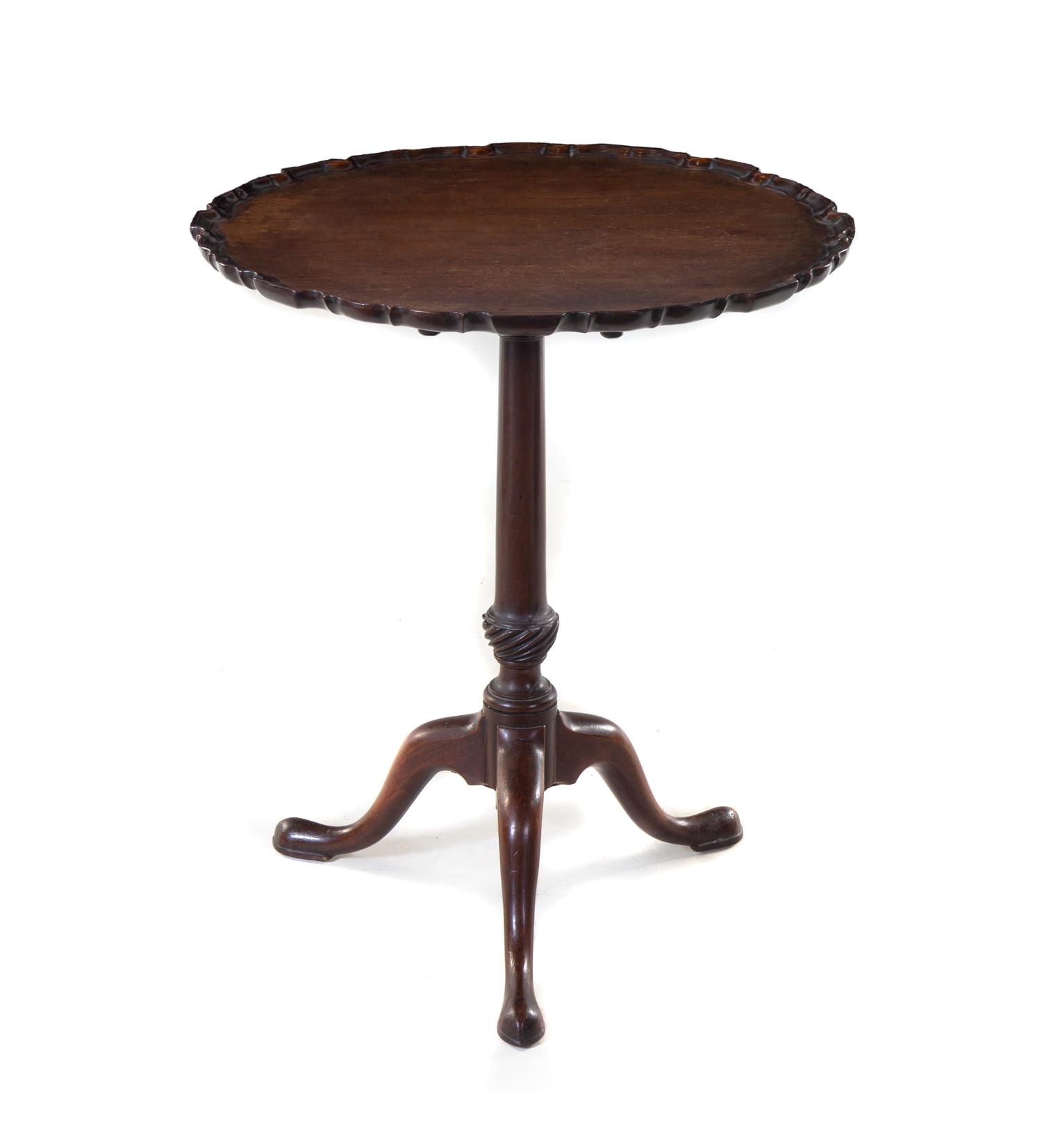 A George III Mahogany Tilt-Top Tea Table