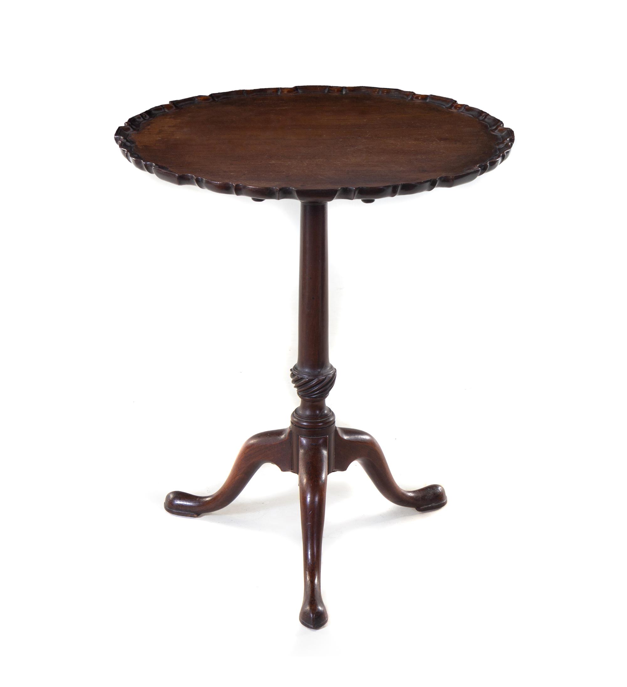 A George III Mahogany Tilt-Top Tea Table