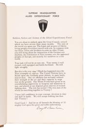 EISENHOWER, Dwight D. (1890-1969). Crusade in Europe . New York: Doubleday, 1948.