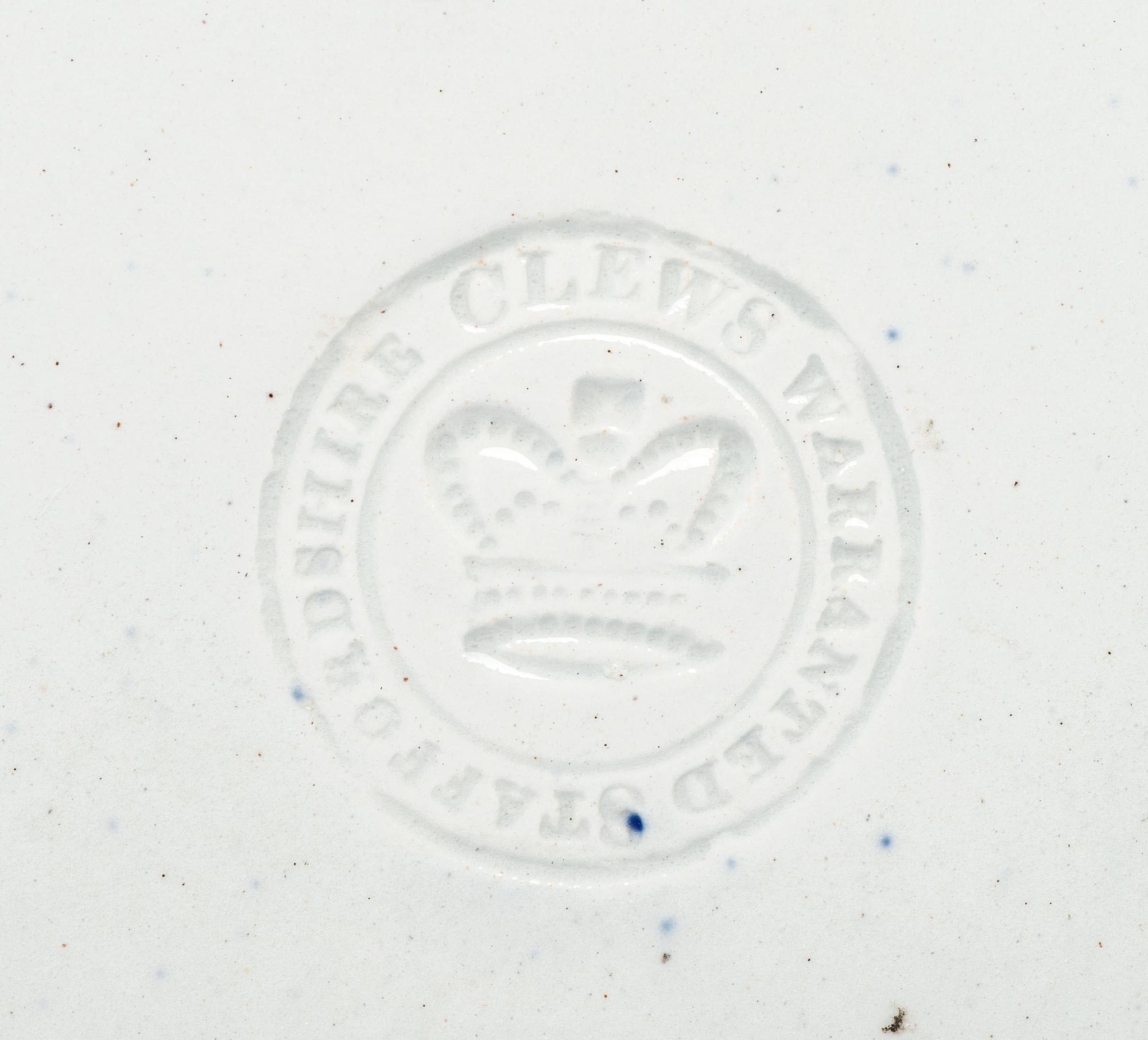 Five Historic Blue Staffordshire Plates