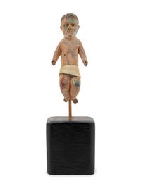 A Spanish Colonial Carved Wood Figure of the Christ Child