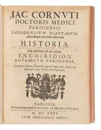 CORNUT, Jacques-Philippe (1606-1651). Canadensium Plantarum Historia Enchiridion Botanicum . Paris: Simonem Le Moyne, 1635.