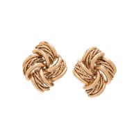 YELLOW GOLD EARCLIPS