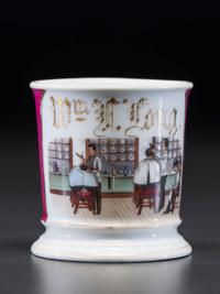 A Barber's Porcelain Occupational Shaving Mug