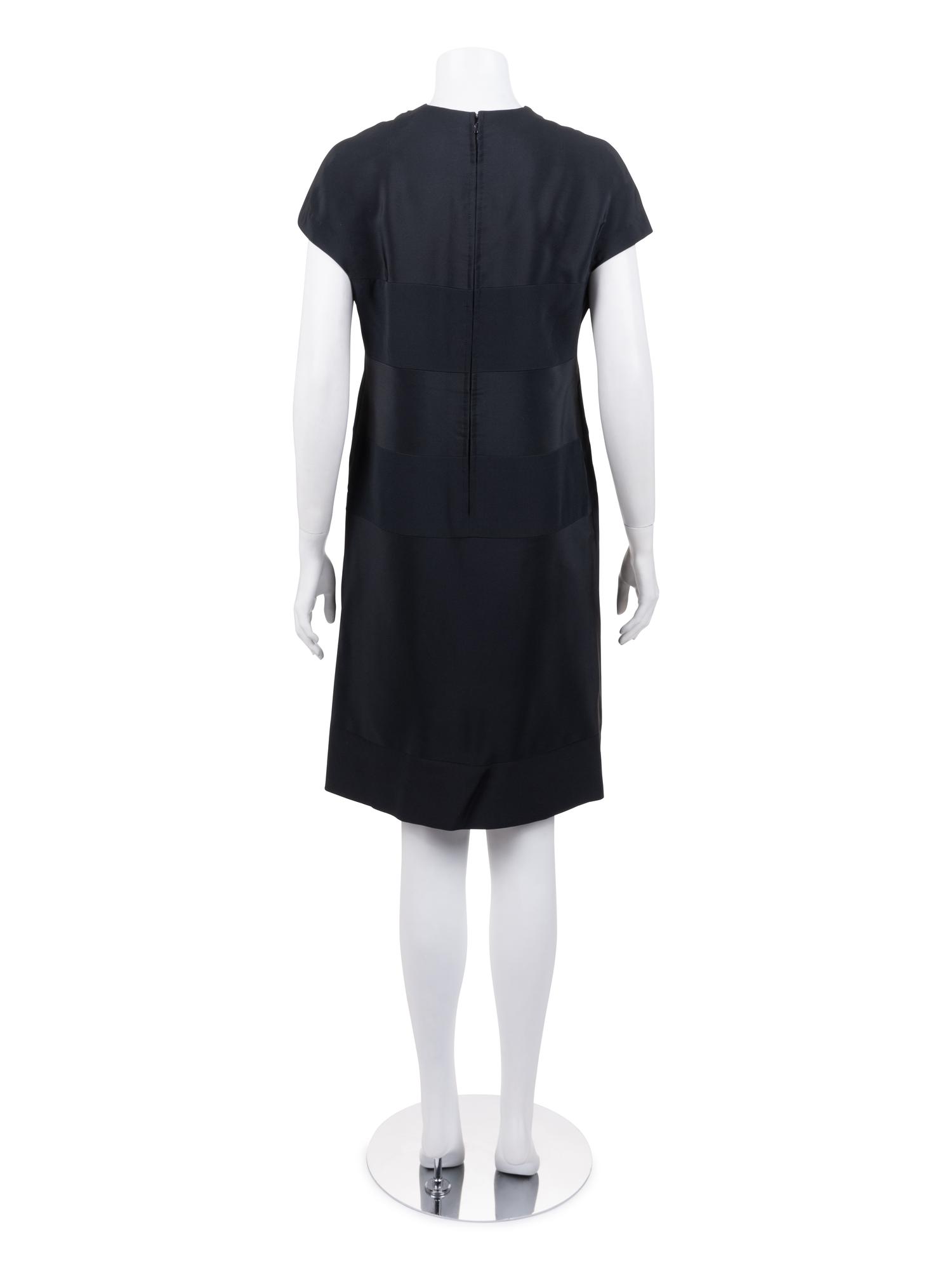 Madame Grès Haute Couture Striped Dress, 1970-80s