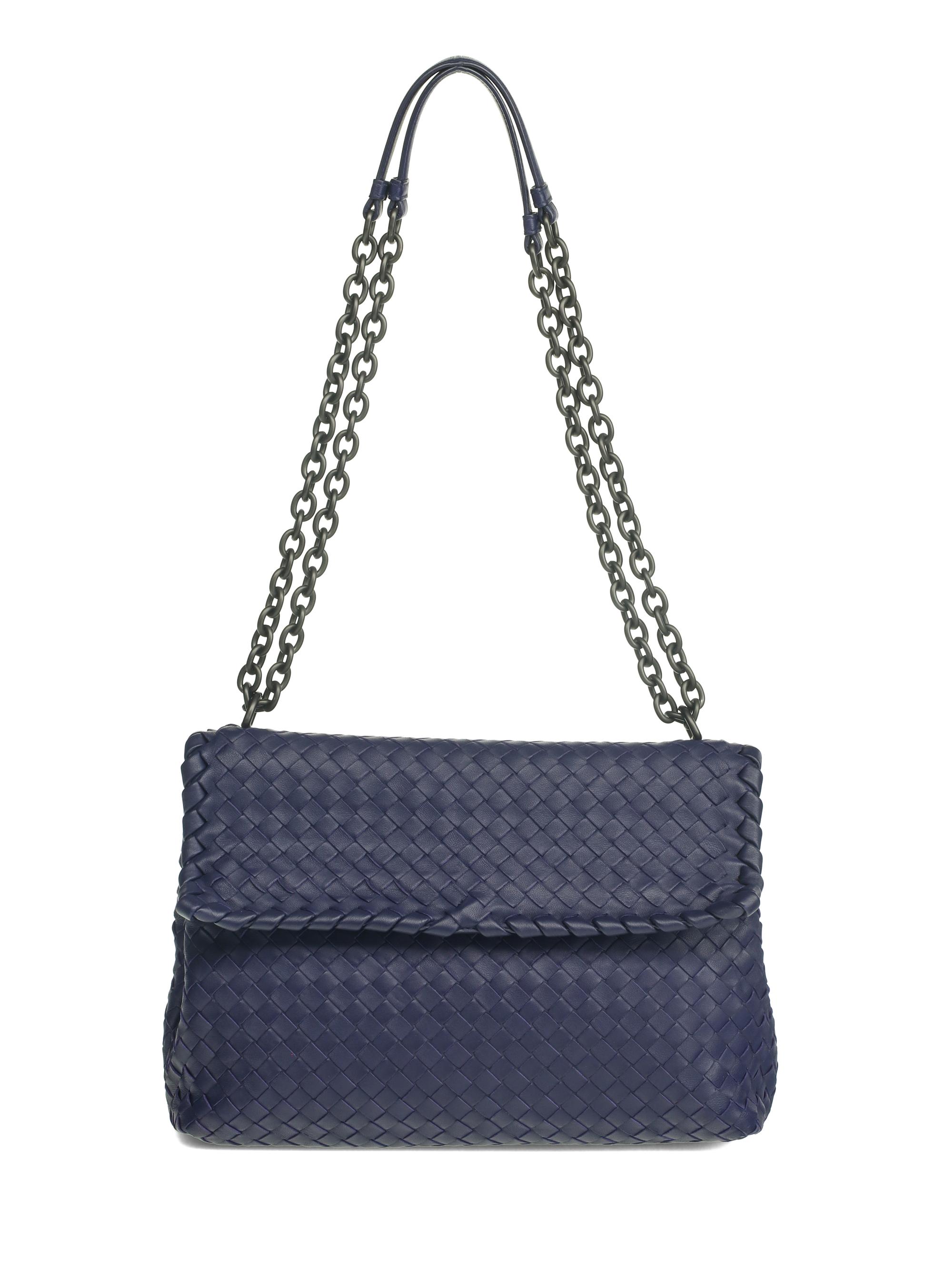 BOTTEGA VENETA, VIOLET INTRECCIATO OLIMPIA BAG