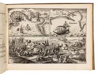 SPILBERGEN, Joris van (1568-1620). Speculum orientalis occidentalisque Indiae navigationum. Leiden, 1619. FIRST EDITION IN LATIN.