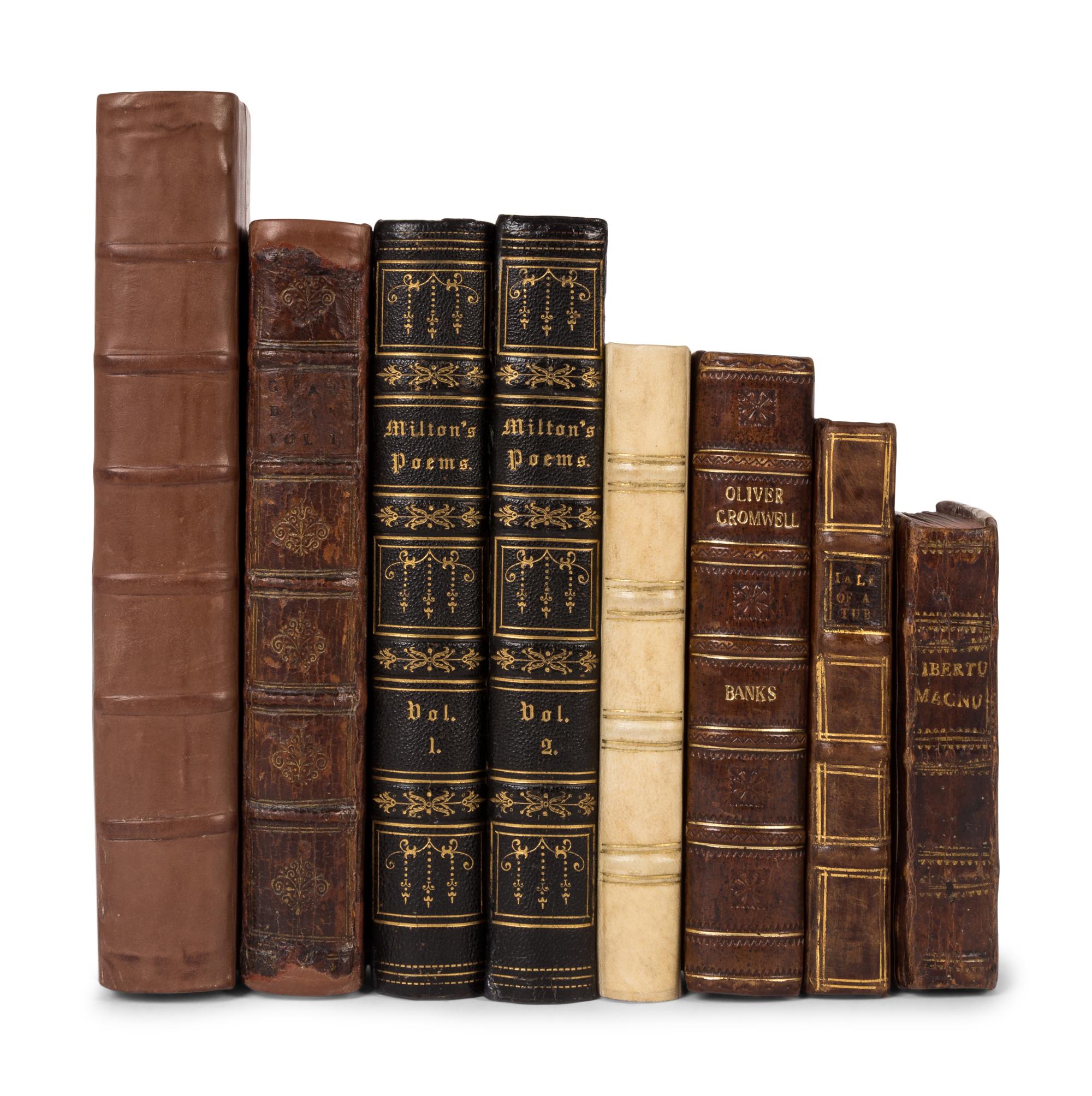 [LITERATURE & HISTORY -- ENGLISH]. A group of 8 works, including:
