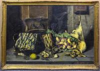M. Mirol, (19th century), Still Life with Oyster and Kill, 1894
