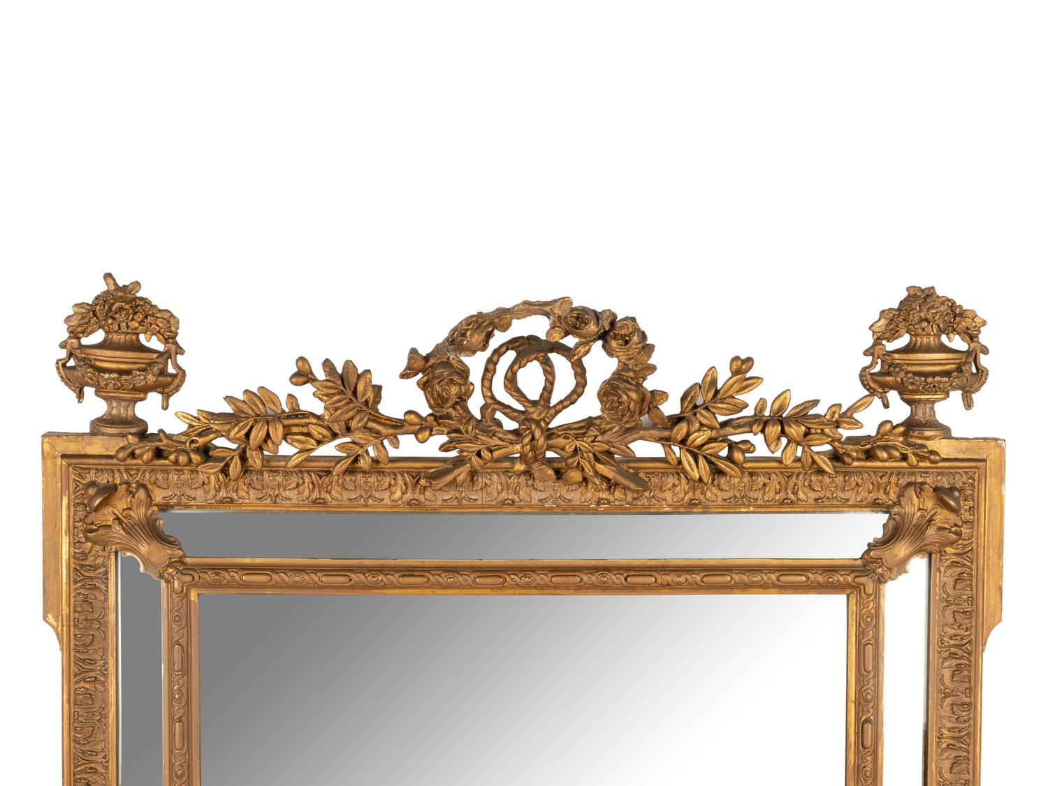 A Louis XVI Style Giltwood Mirror