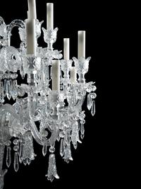 A Pair of Baccarat Cut Glass Tsarine Twenty-Four-Light Torchères