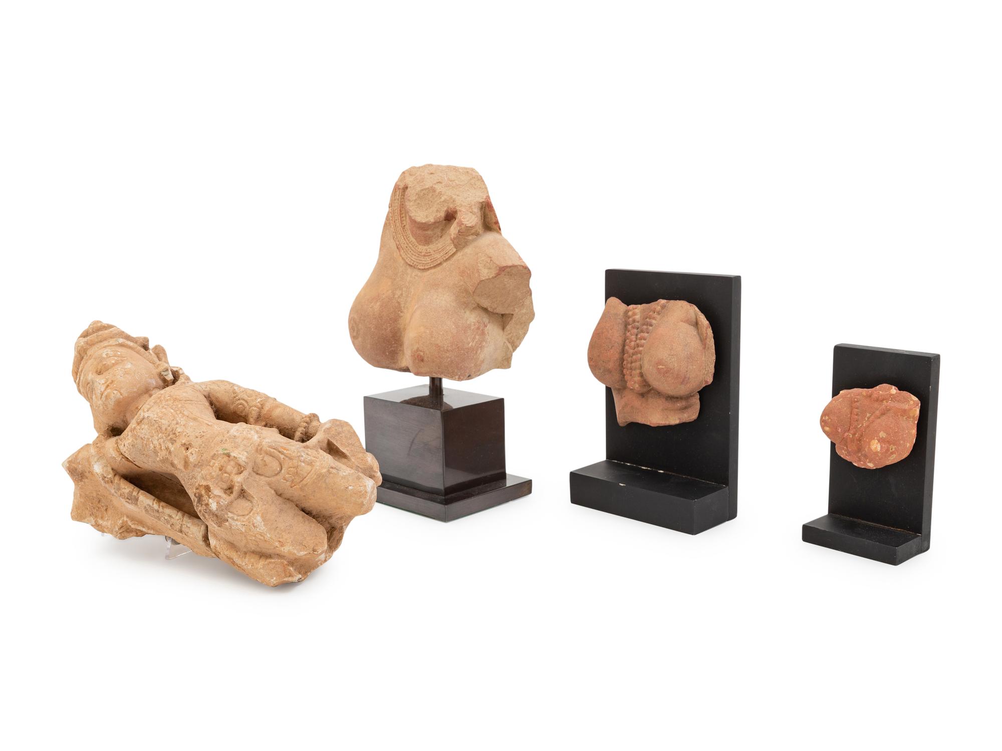 Four Southeast Asian Sandstone Fragments