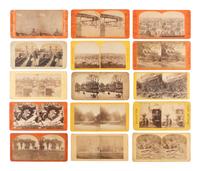 [EARLY PHOTO] 72 stereoviews of various scenes and subjects, incl. Harriet Beecher Stowe's house.