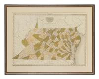 [MAP]. TANNER, Henry Schenck (1786-1858). Virginia, Maryland, Delaware . [Philadelphia, 1825].
