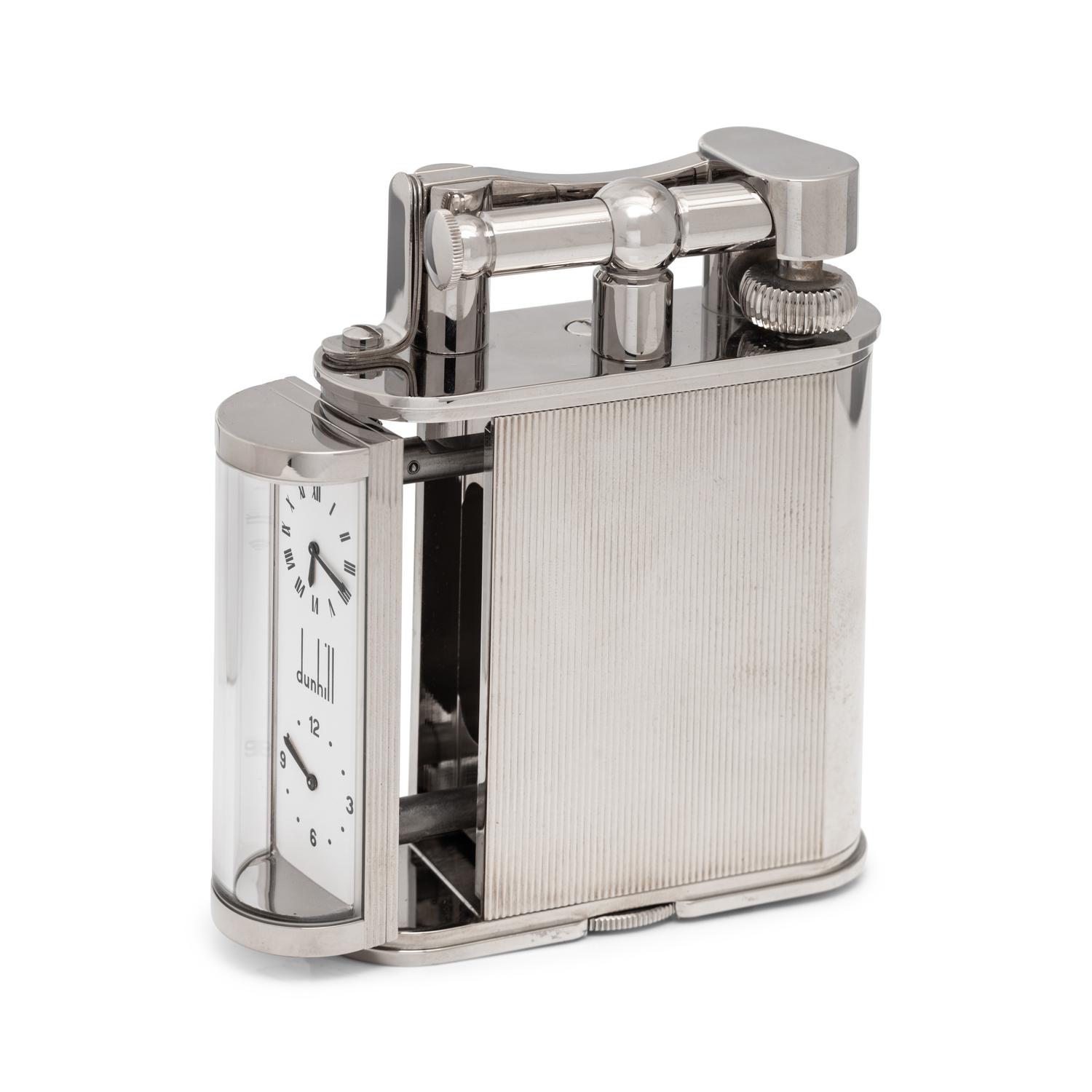 ALFRED DUNHILL, LIGHTER WITH CLOCK
