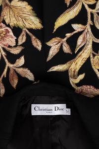 Christian Dior Wool Coat with Floral Appliqué and Embroidery, Fall 2018