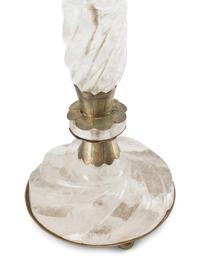 A Set of Four Rock Crystal Candlesticks