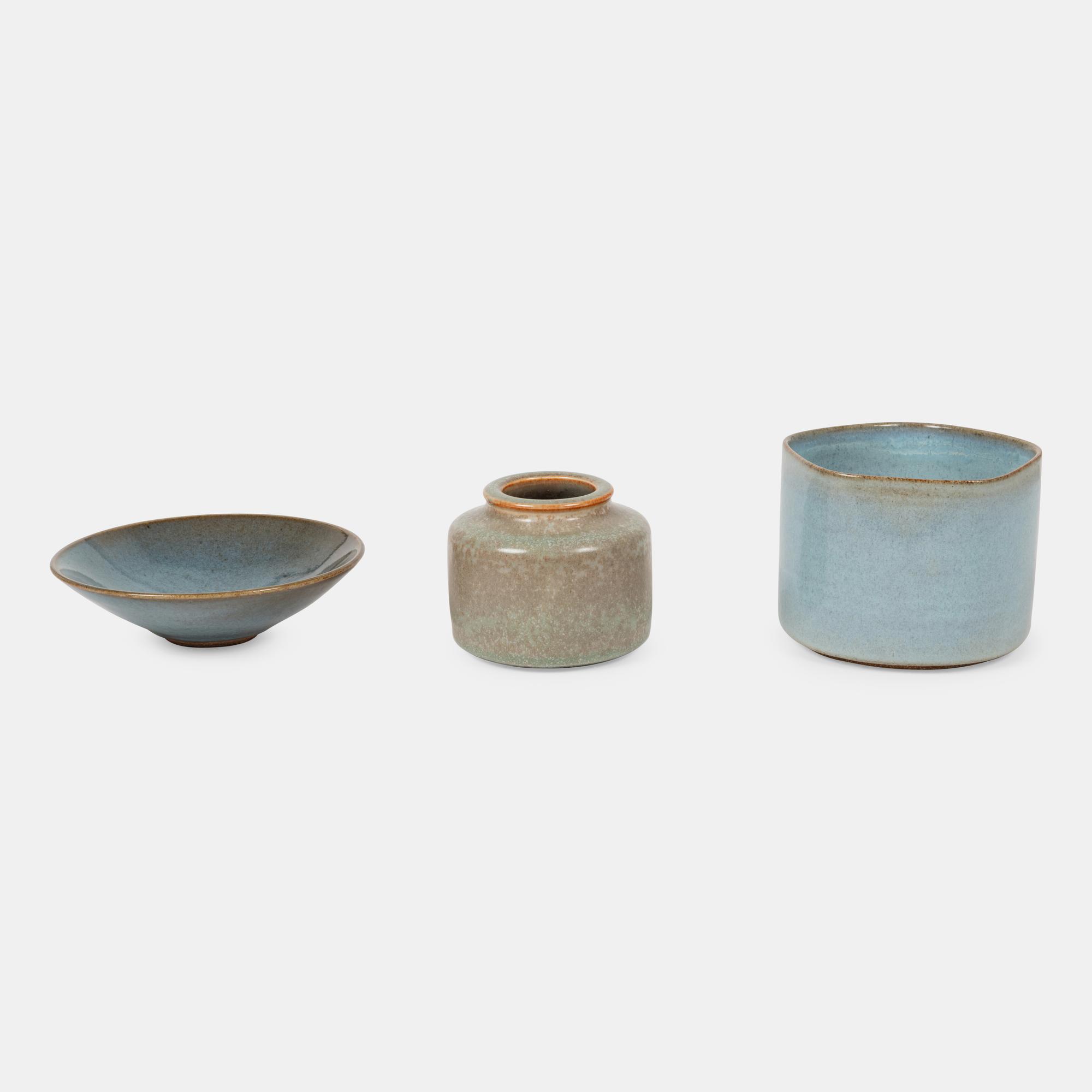 Collection of Three Vessels, c. 1984 Bing & Grøndahl, Denmark