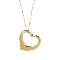 TIFFANY & CO., ELSA PERETTI, YELLOW GOLD 'OPEN HEART' NECKLACE